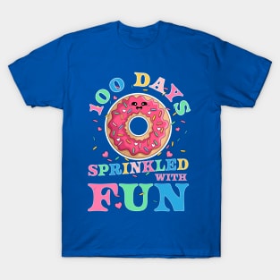 100 Days Sprinkled With Fun Donut Kids 100th Day Of School T-Shirt